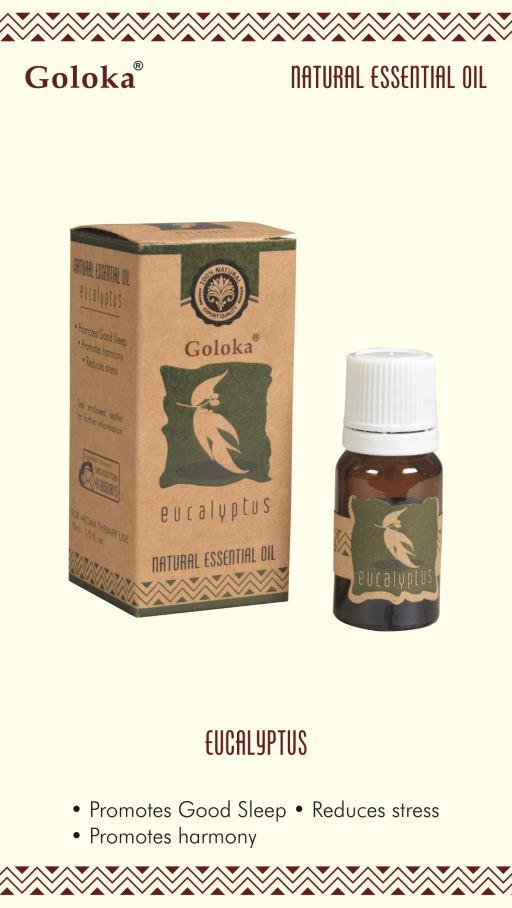 Goloka Eucalyptus Natural & Undiluted Essential Oil (10 ml)