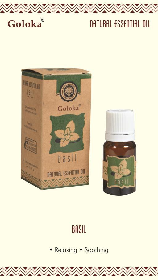 Goloka Basil Natural Essential Oil (10 ml)
