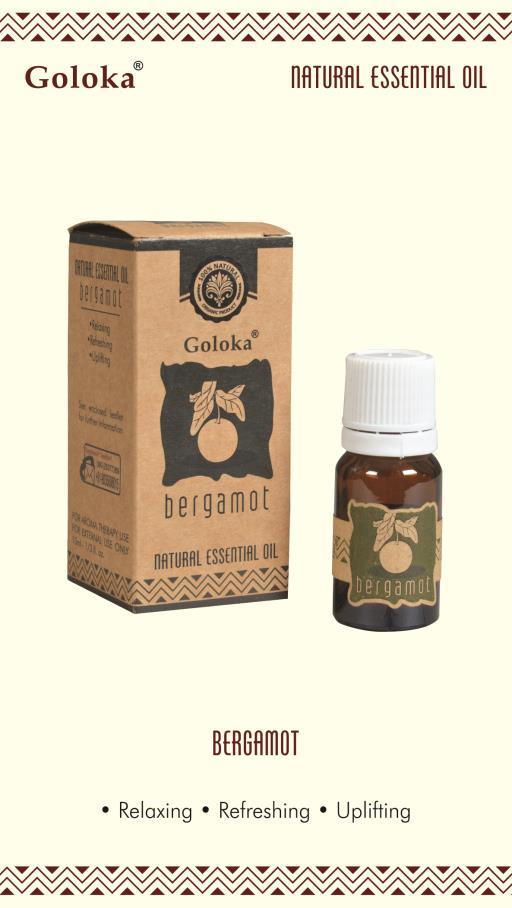 Goloka Bergamot Natural & Undiluted Essential Oil (10 ml)