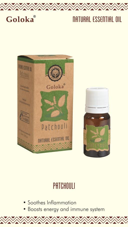 Goloka Patchouli Natural & Undiluted Essential Oil (10 ml)