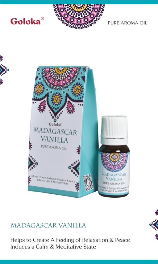 Goloka Madagascar Vanilla Pure Aroma Oil (10 ml)