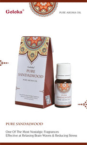 Goloka Pure Sandalwood Aroma Oil (10 ml)