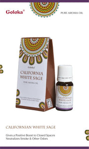 Goloka California White Sage Pure Aroma Oil (10 ml)