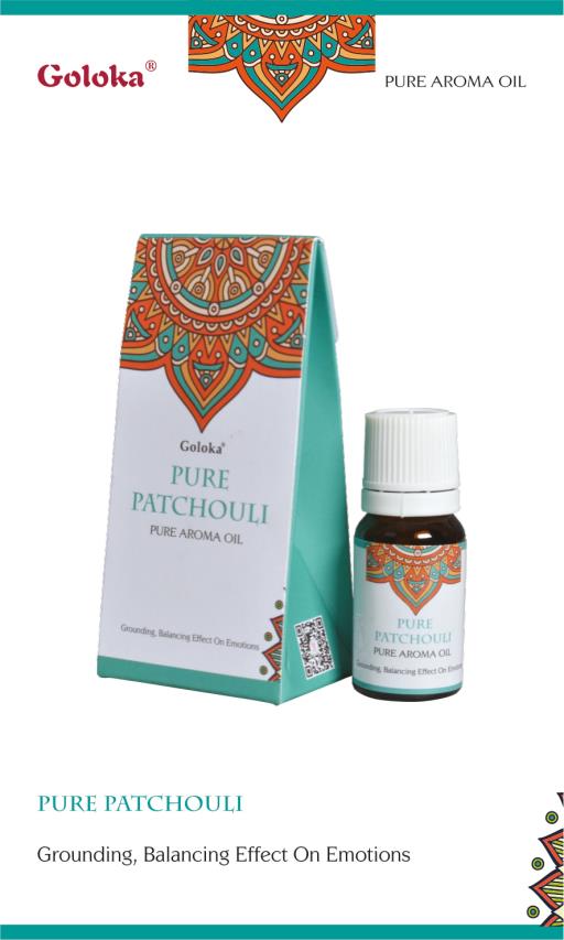 Goloka Pure Patchouli Aroma Oil (10 ml)