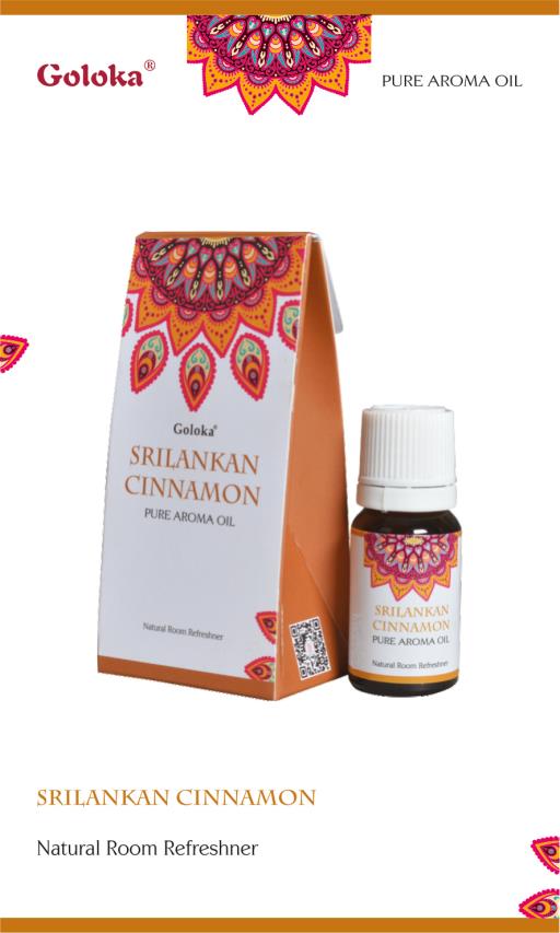 Goloka Sri Lankan Cinnamon Pure Aroma Oil (10 ml)