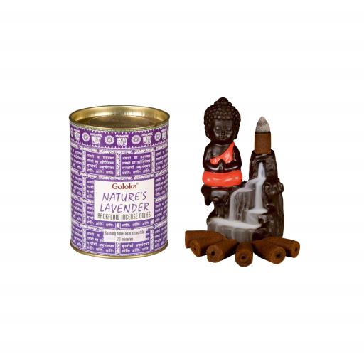 Goloka Nature's Lavender Backflow Cones (24 Cones)
