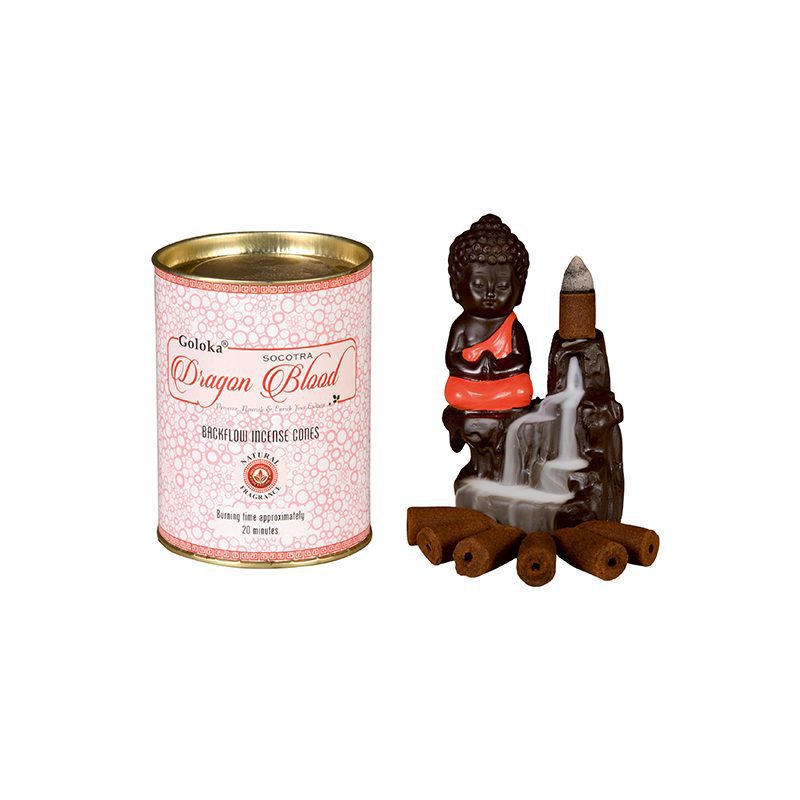 Goloka Dragon's Blood Masala Backflow Cones (24 Cones)