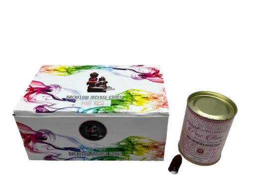 Goloka Pure Rose Backflow Cones (24 Cones)