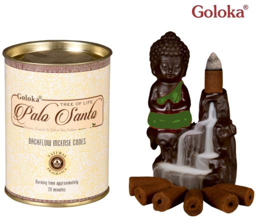 # Goloka Palo Santo Backflow Cones (24 Cones)