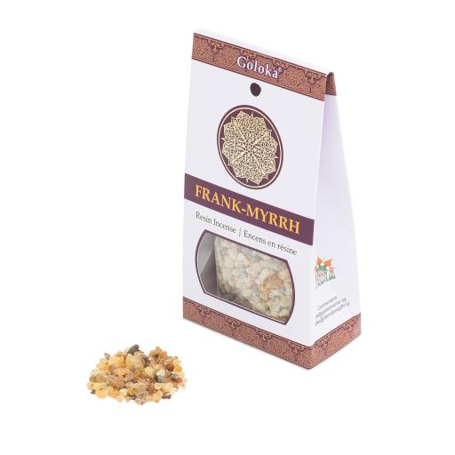 Goloka Frankincense Myrrh Resin Incense (50g)