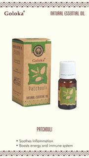Goloka Patchouli Natural & Undiluted Essential Oil (10 ml)