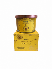 # Goloka Gratitude Jar Candle with Tiger Eye