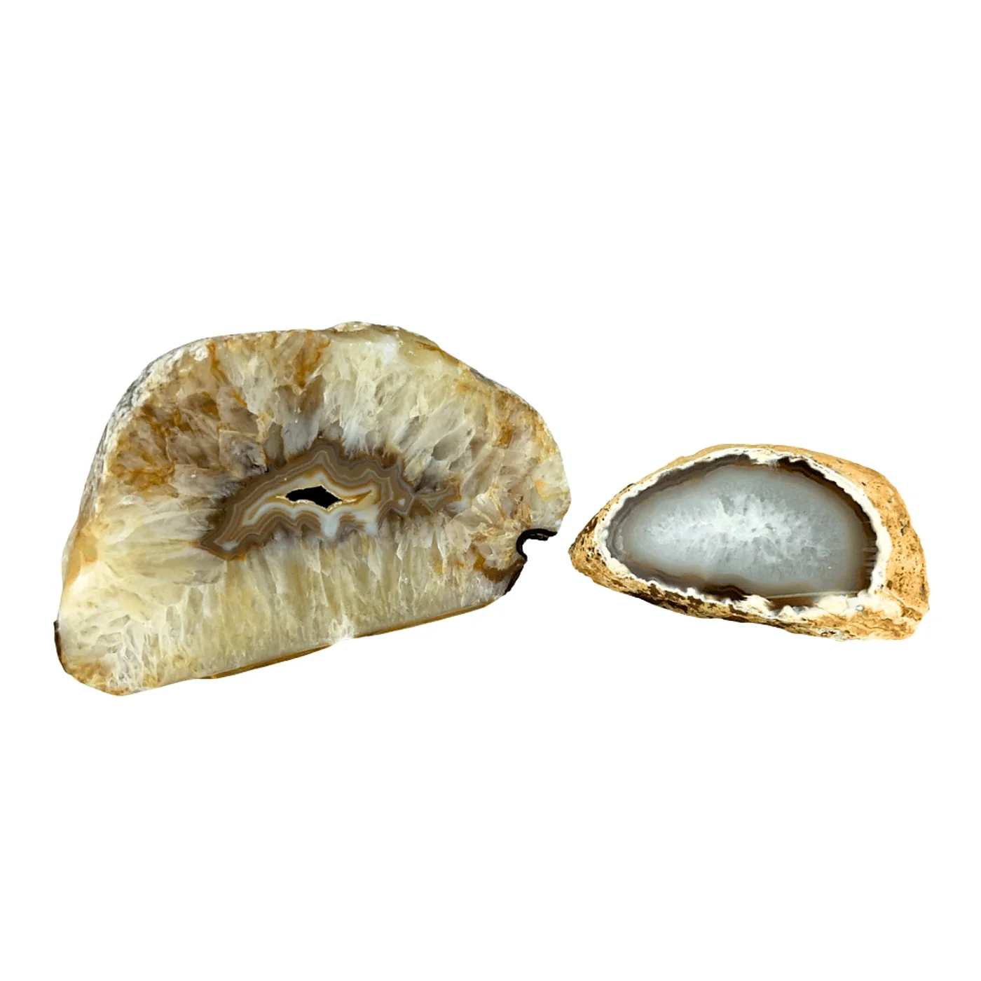 Natural Thick Agate Slice - 4.5-7.0 inch