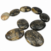Feather Agate Palm Stone - 2.75 inch