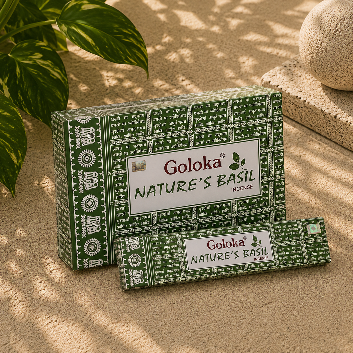 Goloka Nature's Basil Incense Sticks (15g)