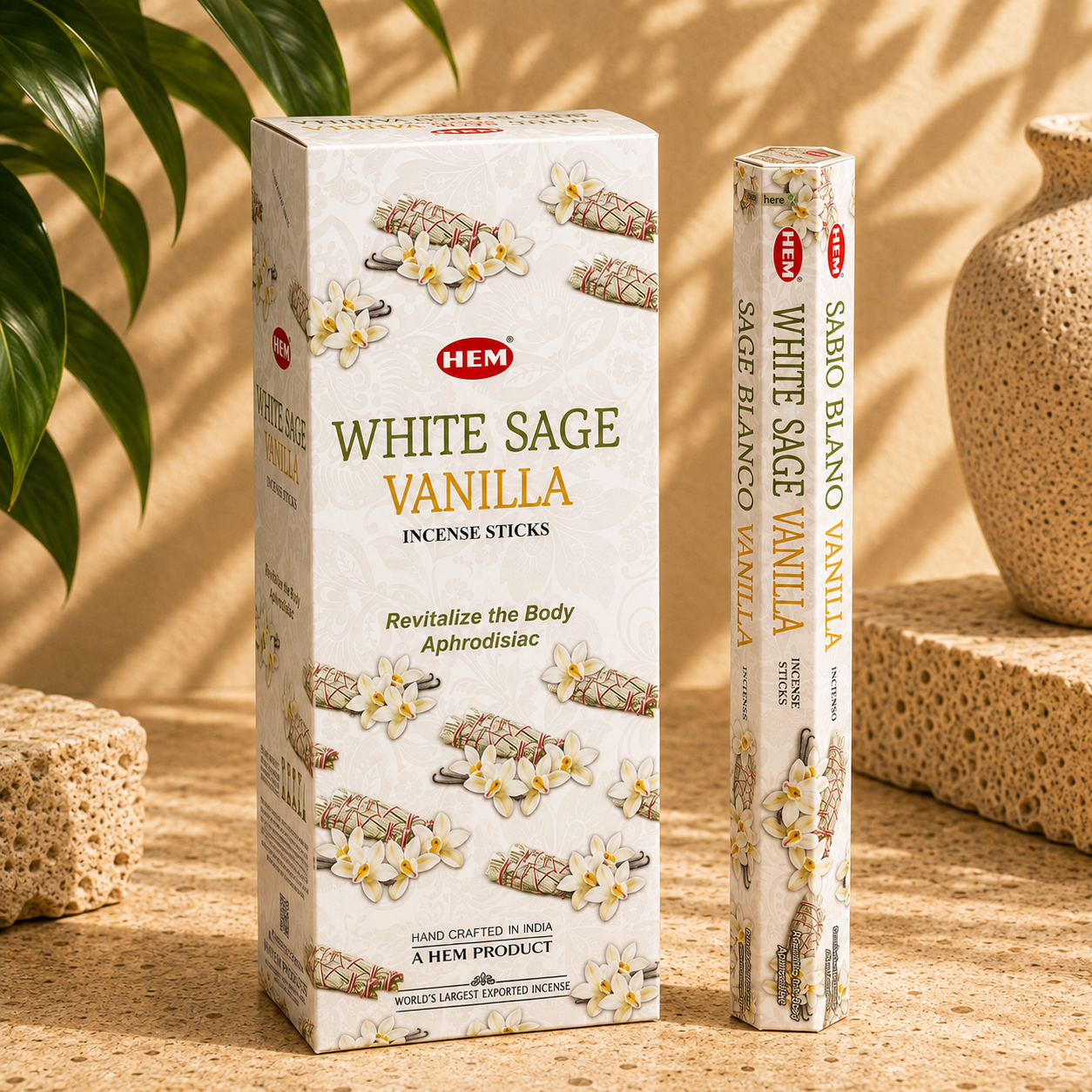 # HEM White Sage Vanilla Incense Sticks (20g)
