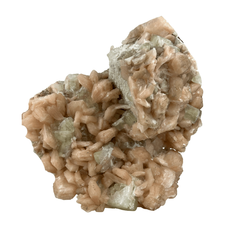 Apophyllite & Stilbite Free Standing Specimen - 10.25 inch