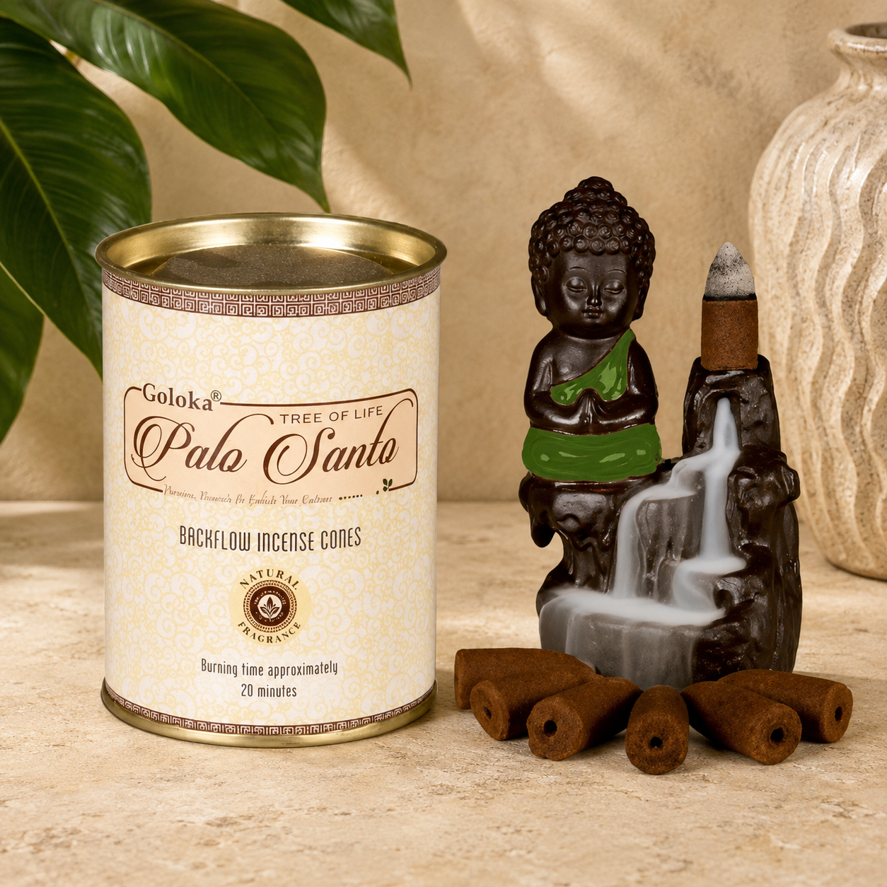 # Goloka Palo Santo Backflow Cones (24 Cones)