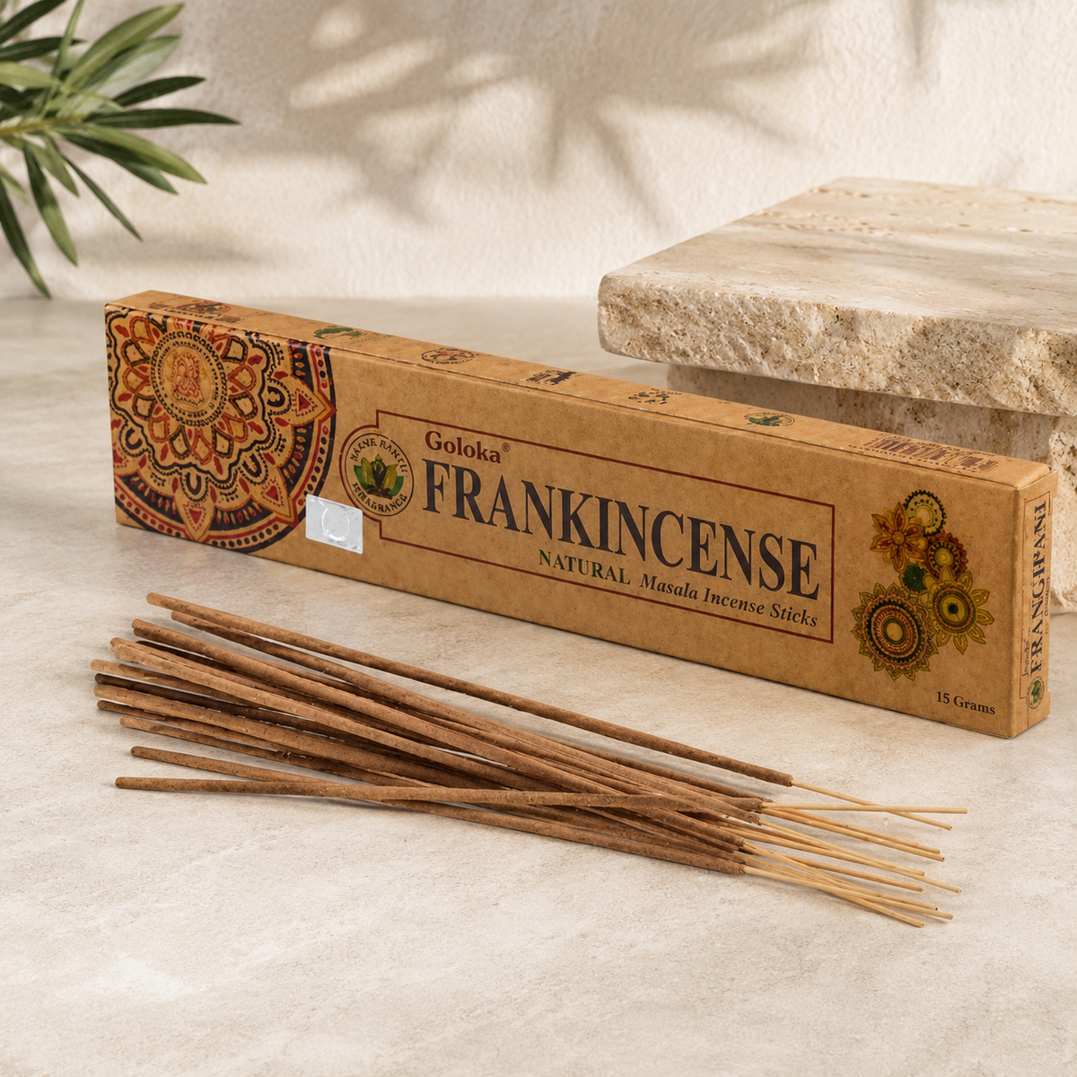 Goloka Frankincense Incense Sticks (15g)