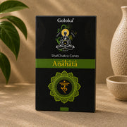 Goloka Anahata Heart Chakra (Anahata) Cone Incense (10 Cones)