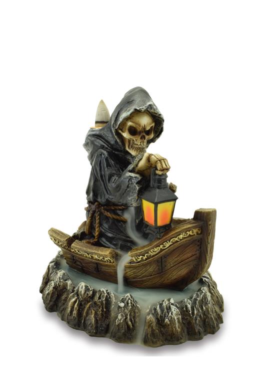 Reaper Boat Backflow Incense Burner