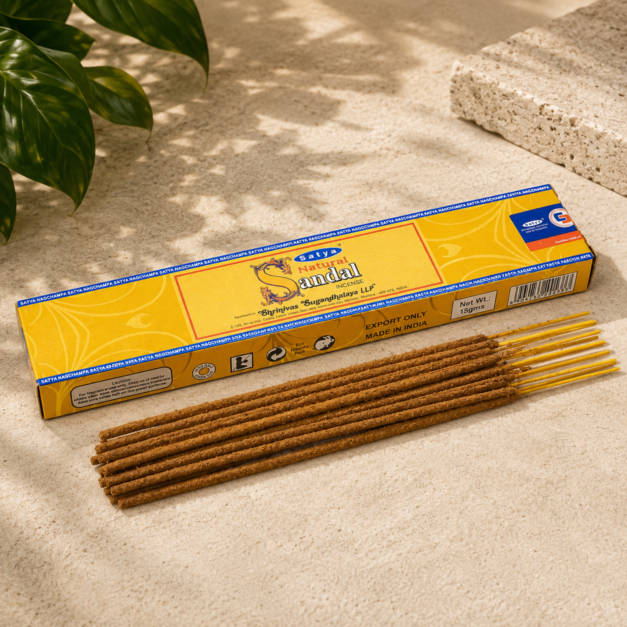 Satya Natural Sandal Incense Sticks (15g)