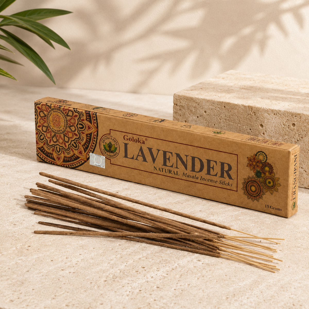Goloka Lavender Incense Sticks (15g)