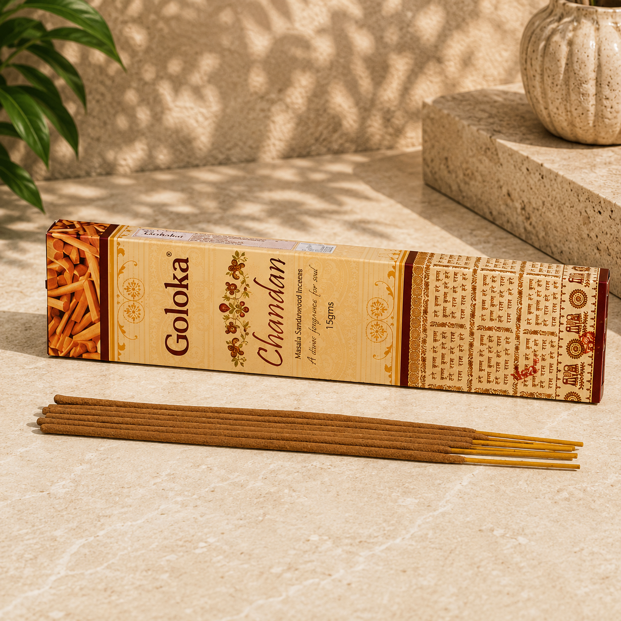 Goloka Chandan Incense Sticks (15g)