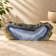 Blue Agate Slab - 2.2 x 5.1 inch