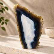 Blue Agate Slab - 8.0 x 4.5 inch