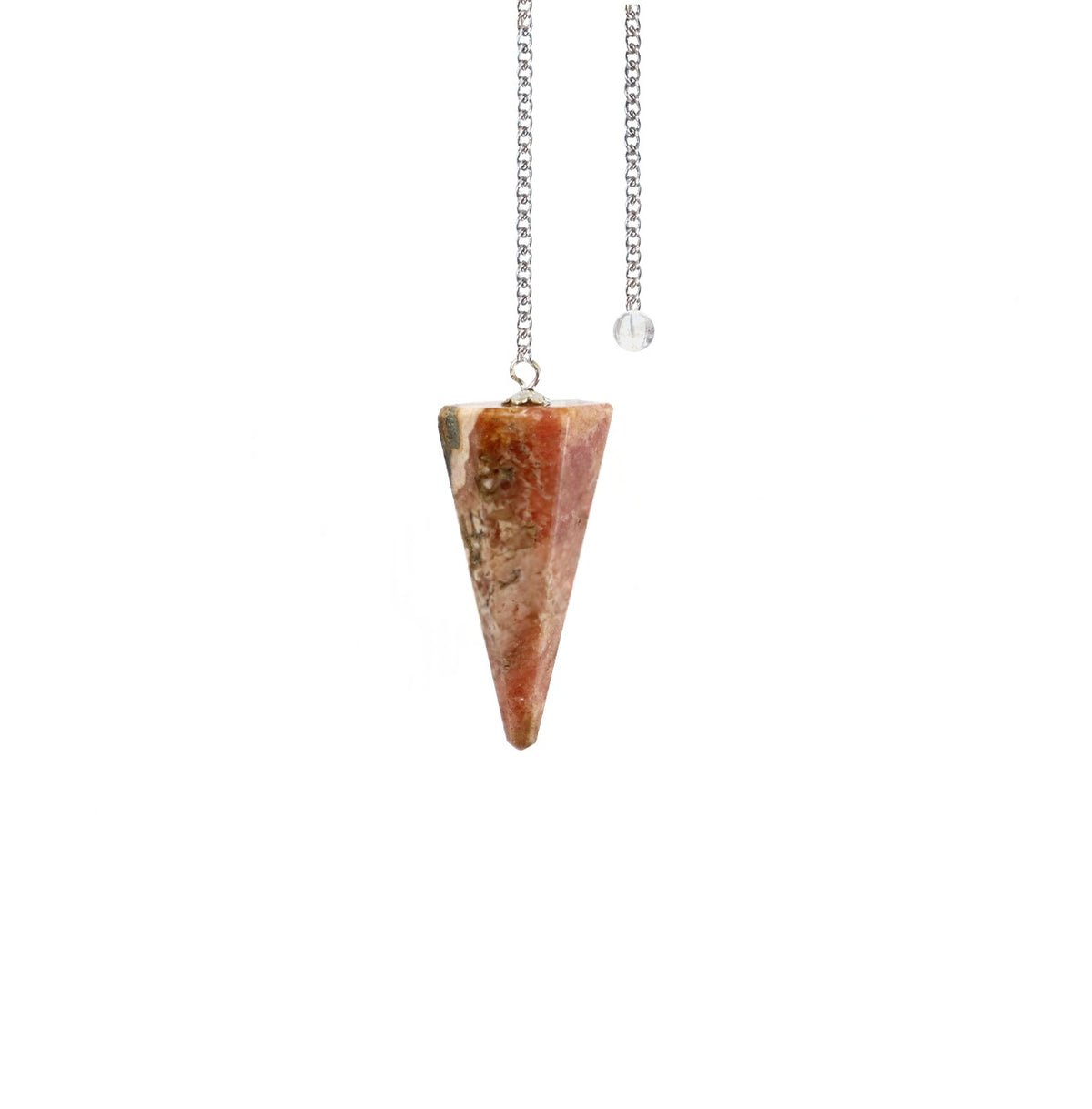 Rhodochrosite Teardrop Pendulum - 8.5-8.75 inch