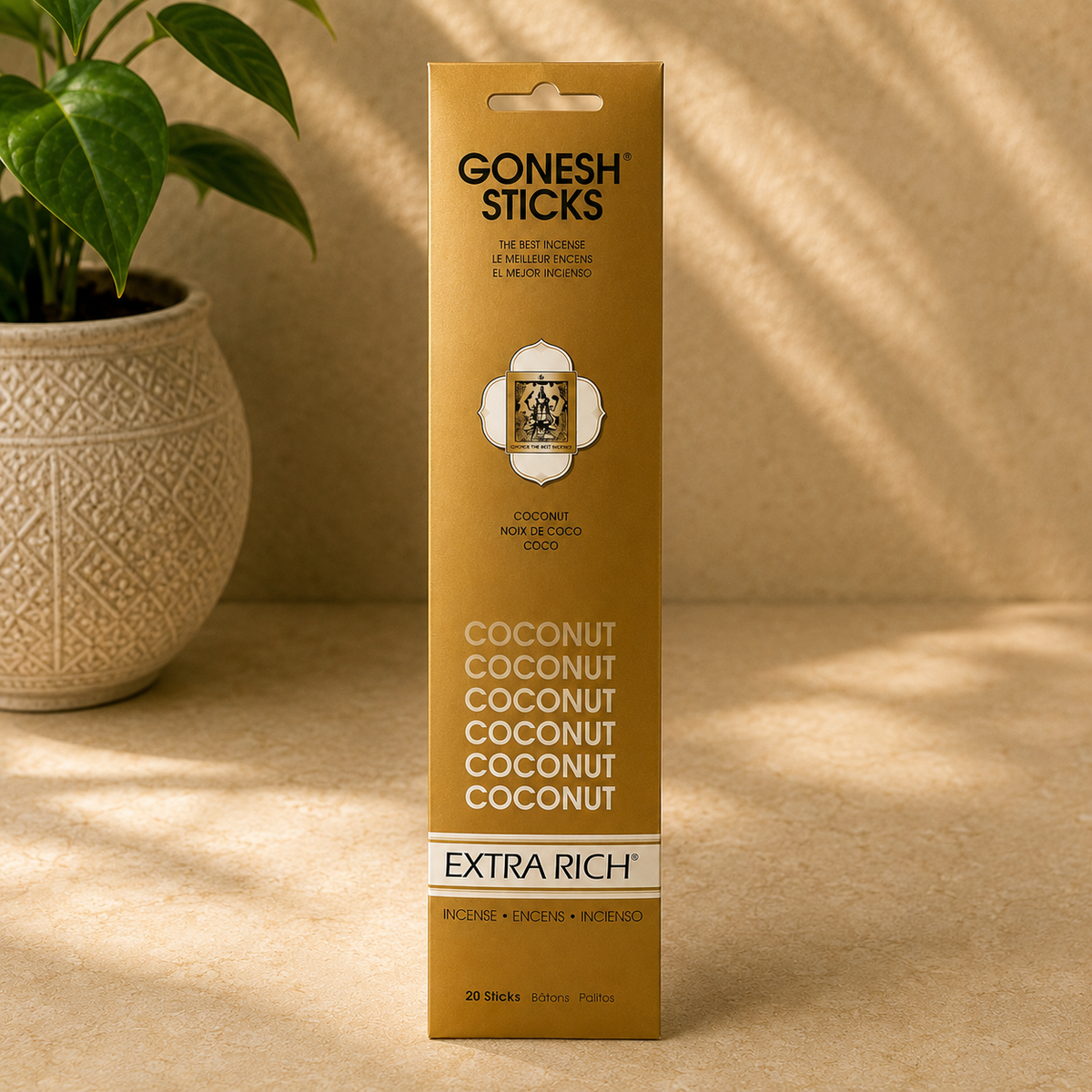 Gonesh Extra Rich Coconut Incense Sticks (20g)