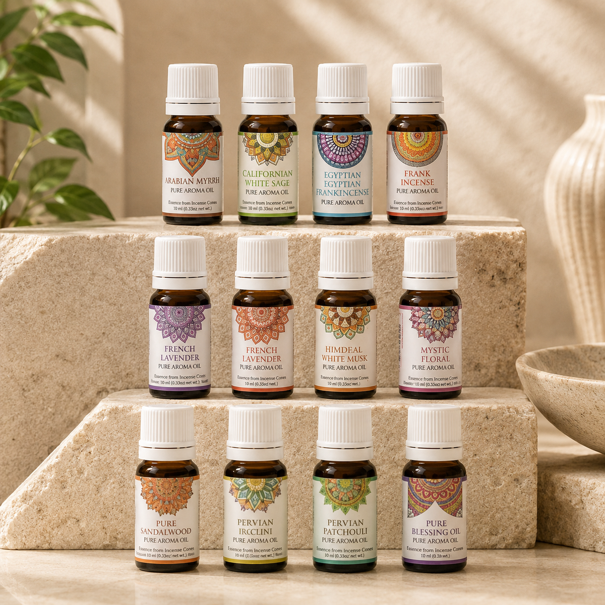 Goloka Pure Aroma Oil Gift Box (12 x 10 ml)