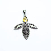Citrine Sterling Silver Pendant