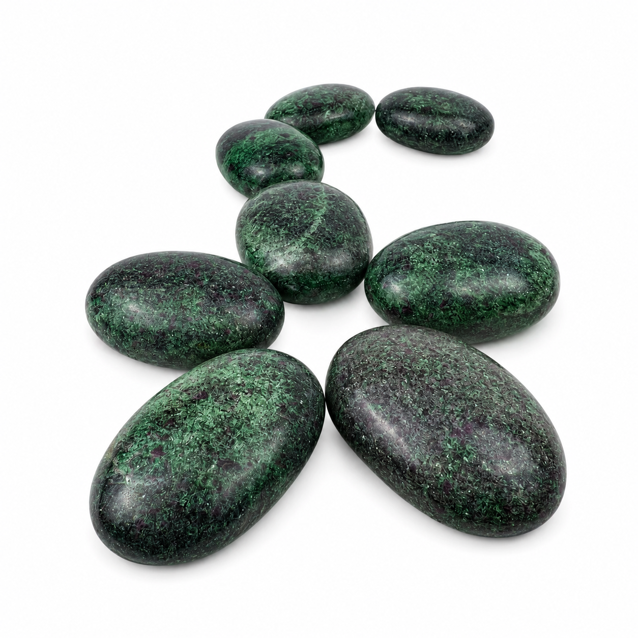 Ruby Zoisite with Mica Palm Stone - 2.5 inch