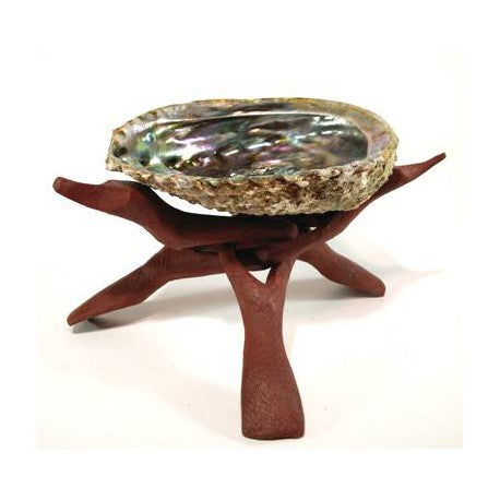 Hand-Carved Tripod Display Stand - 8 inch