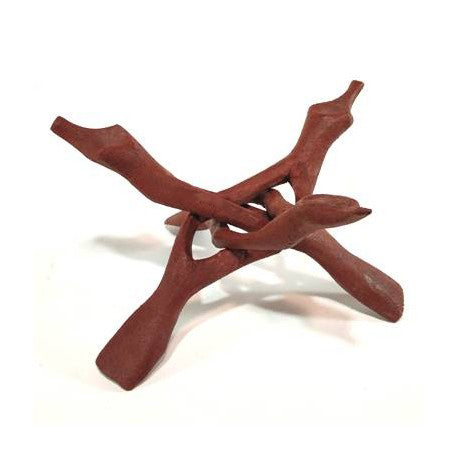 Hand-Carved Tripod Display Stand - 8 inch