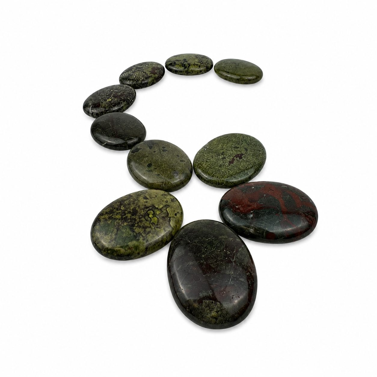 Dragon Blood Jasper Palm Stone - 2.5-3.0 inch