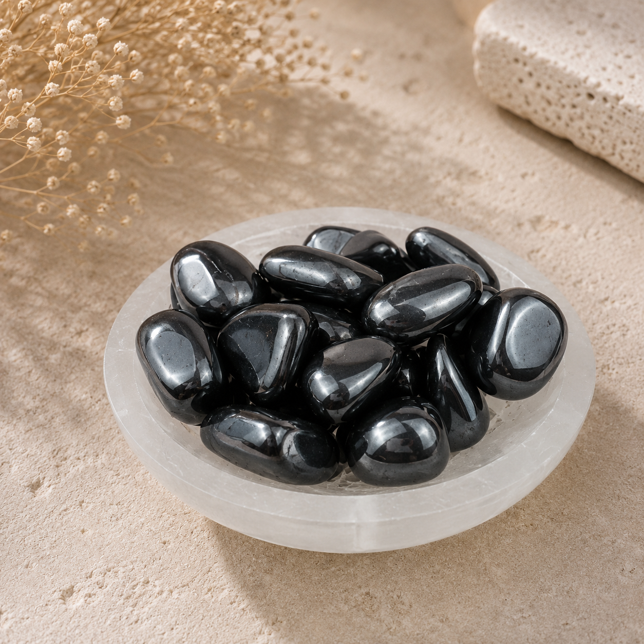 Hematite Tumbled Stone - 20-30 mm