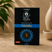 Goloka Vishuddha Throat Chakra Incense Cones (10 Cones)