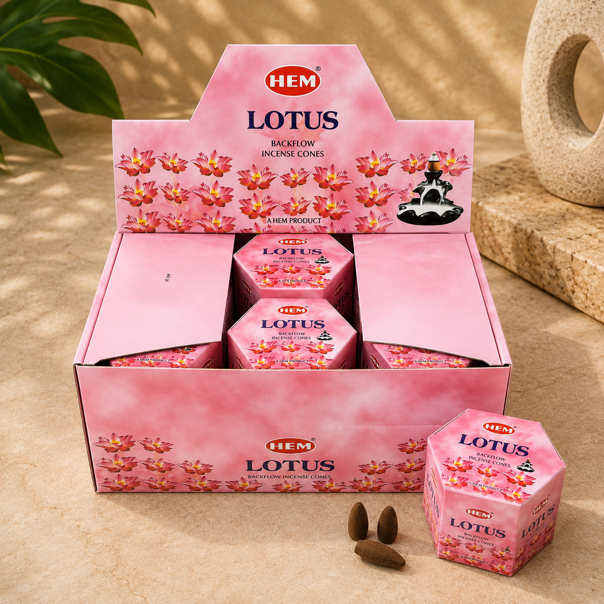 HEM Lotus Backflow Cones (40 Cones)
