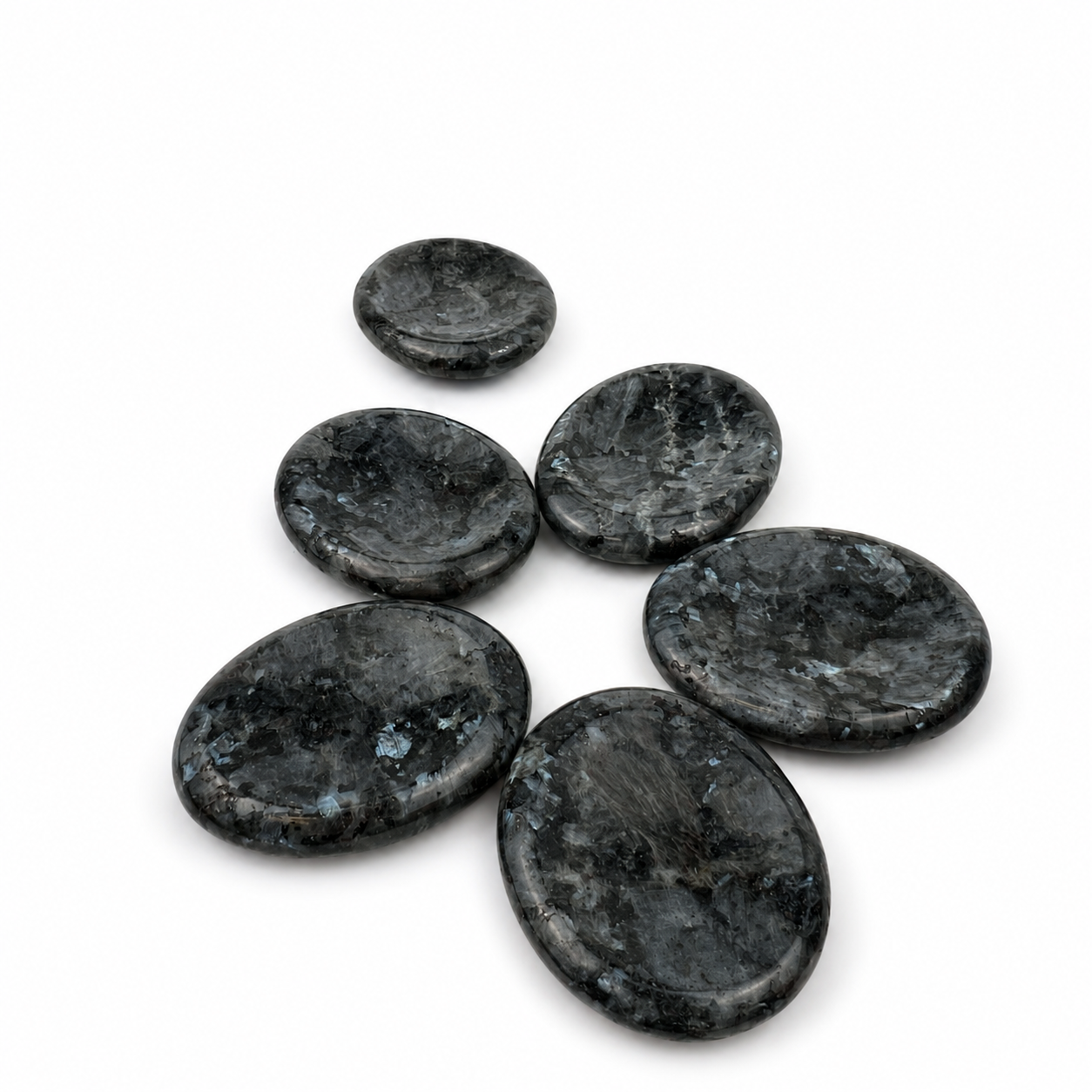 Larvikite Worry Stone - 1.75 inch