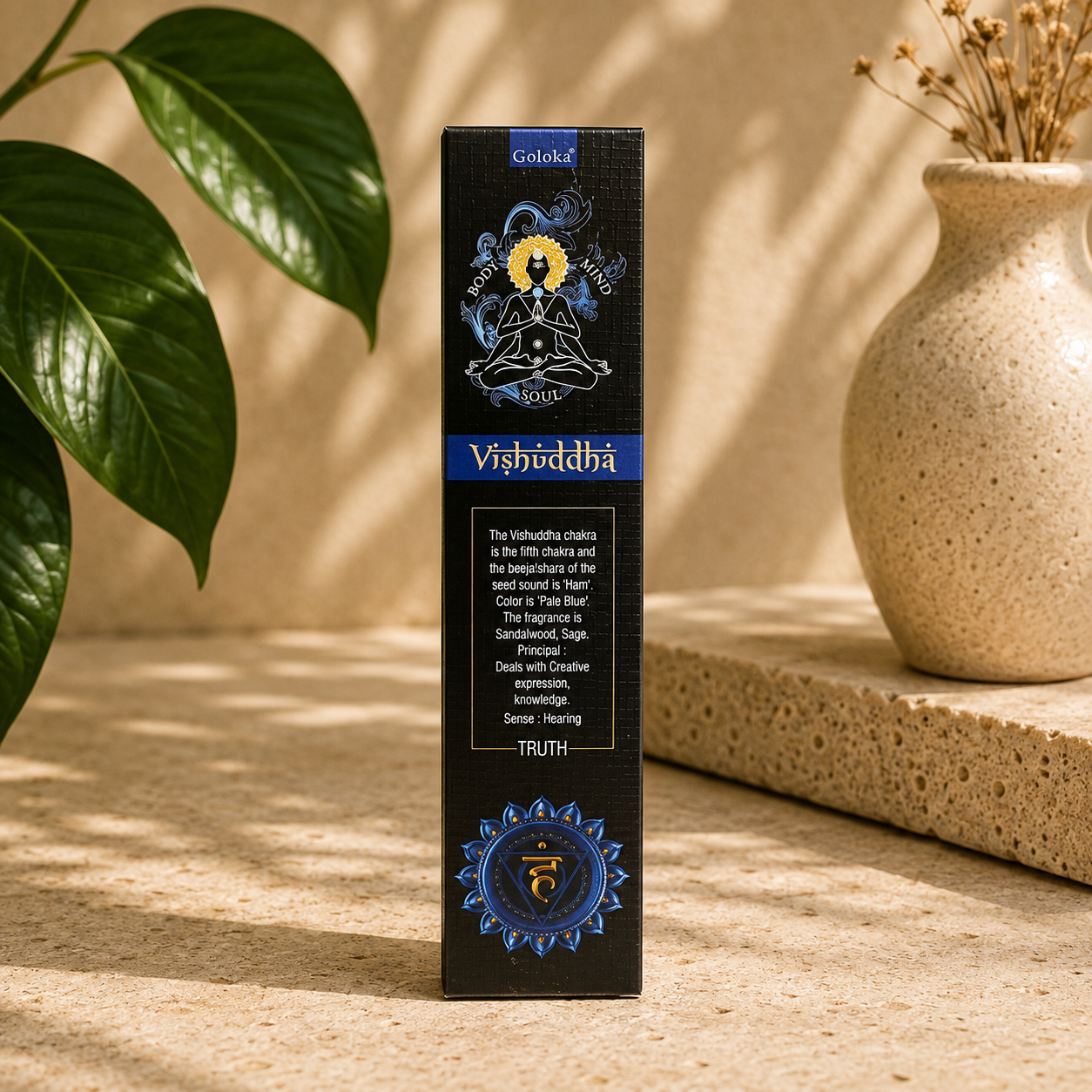 Goloka Root Chakra (Vishuddha) Incense Sticks (15g)