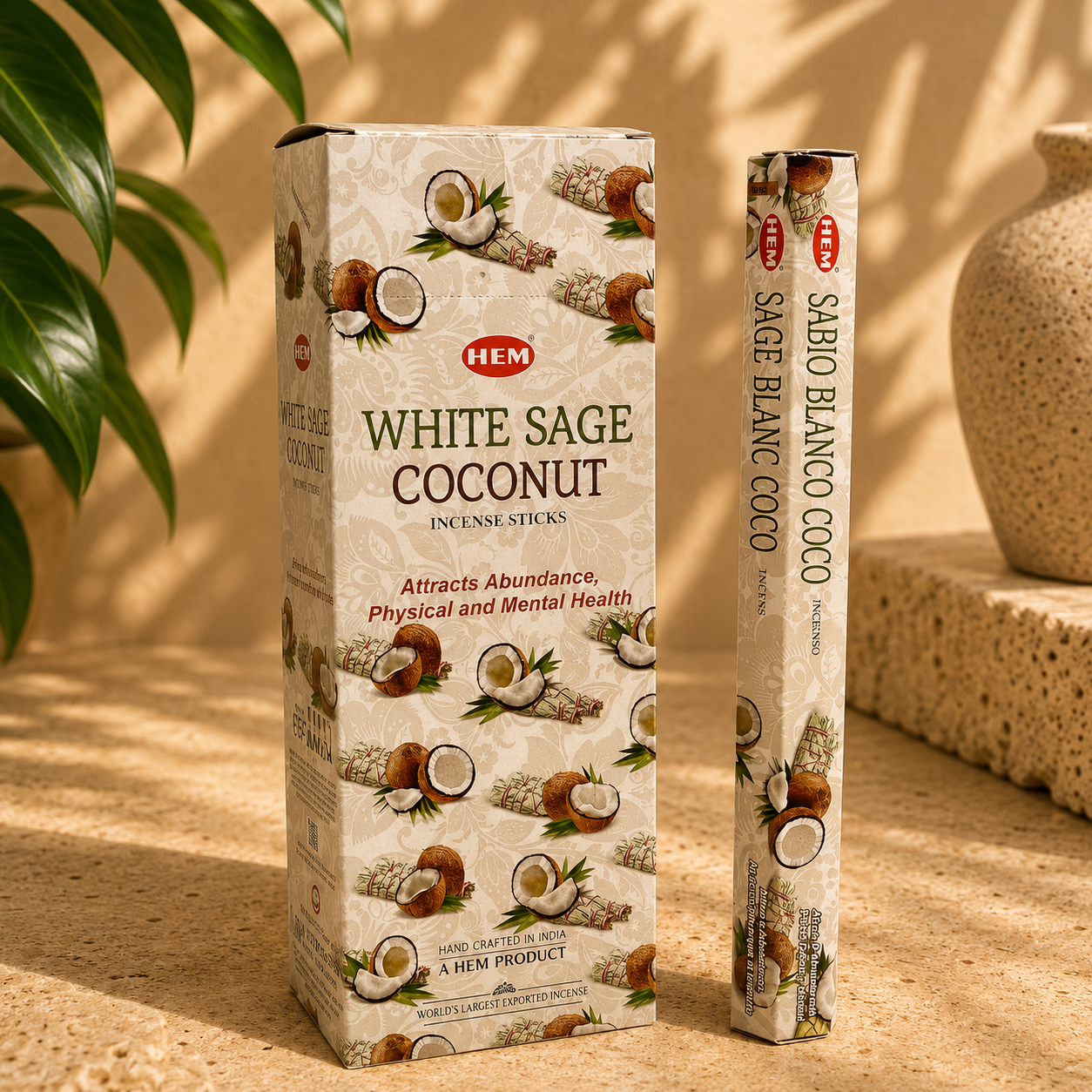 HEM White Sage Coconut Incense Sticks (20g)