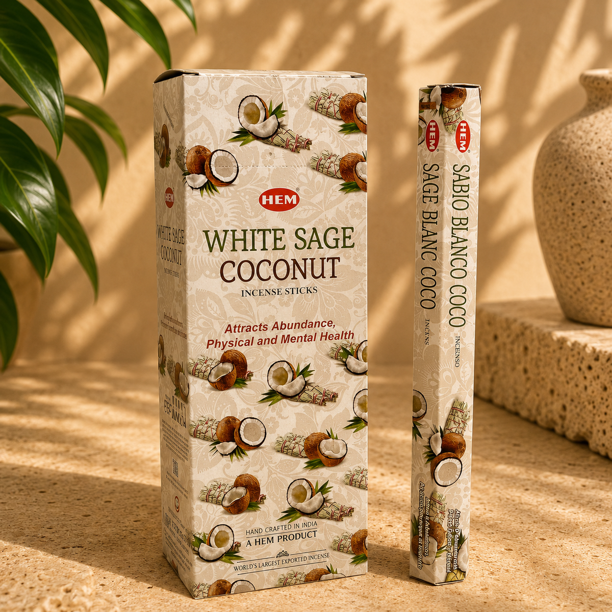 HEM White Sage Coconut Incense Sticks (20g)