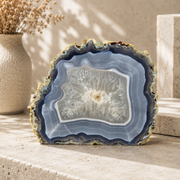 Blue Agate Slab - 4.8 x 5.9 inch