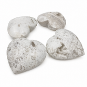 Snow White Agate Heart - 1.75-2.0 inch