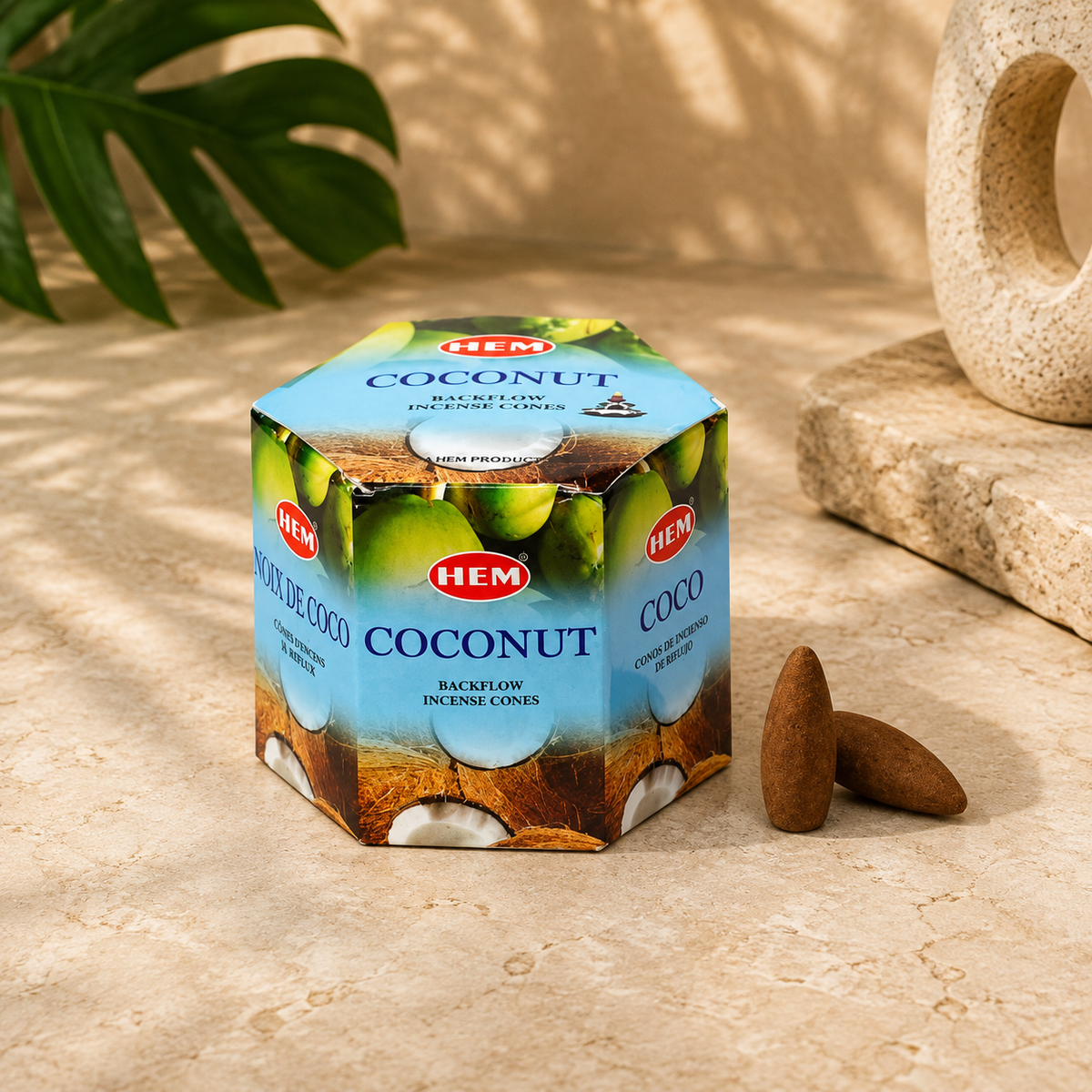 HEM Coconut Backflow Cones (40 Cones)