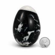 Dendritic Agate with Druse Egg - 2.25-3 inch