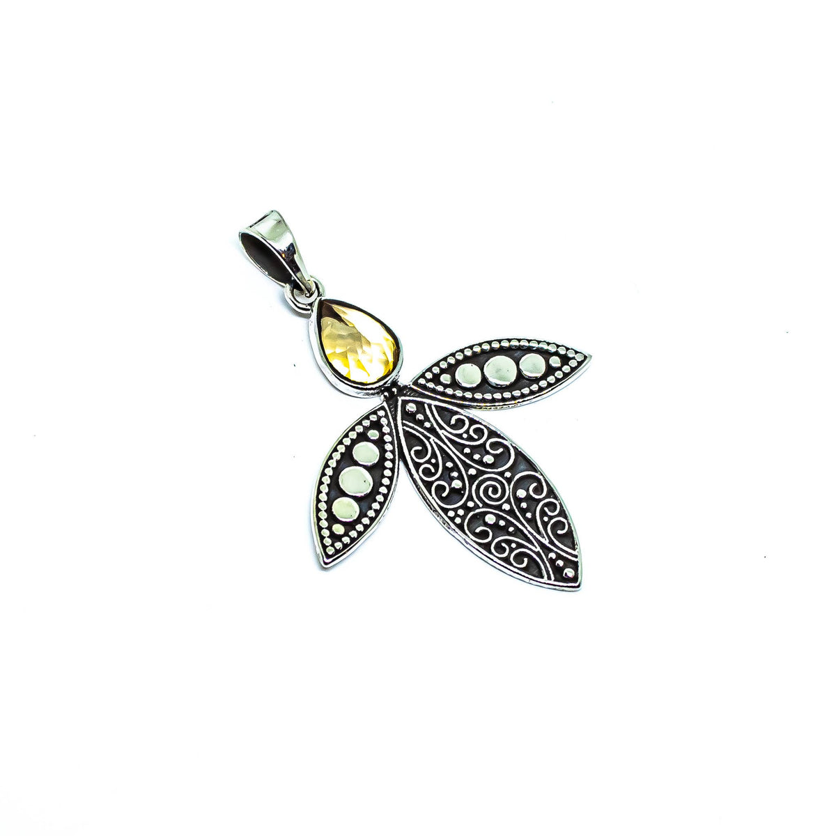 Citrine Sterling Silver Pendant